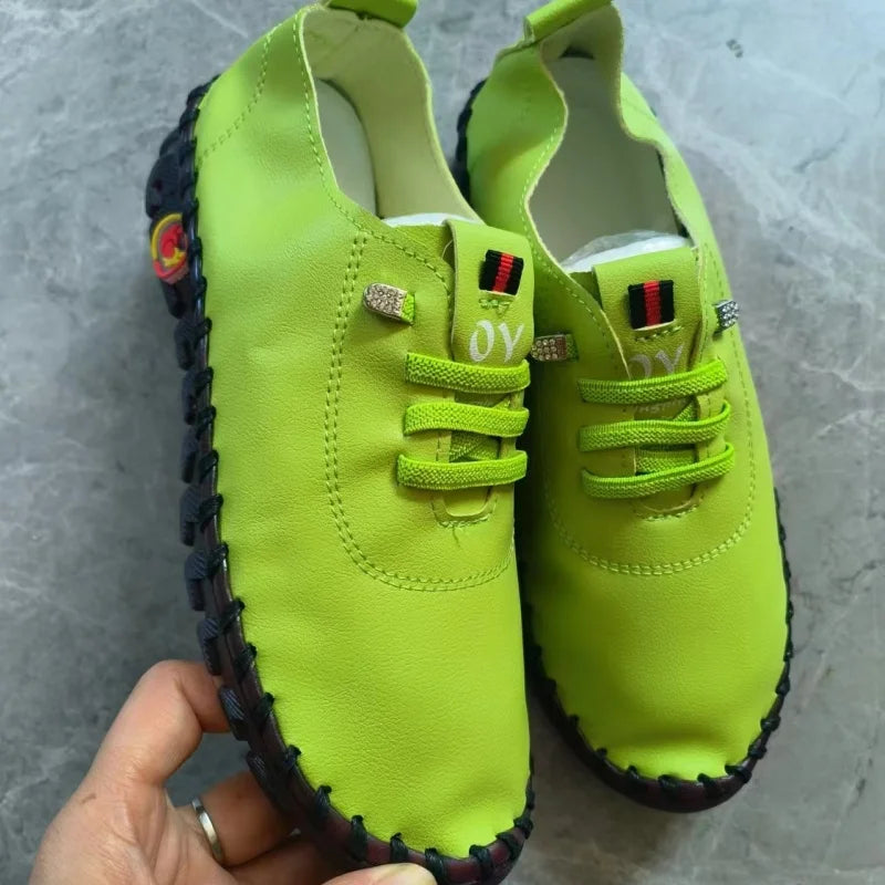 Women Sneakers 2026 New Designer Shoes Loafers Soft-soled Roman Breathable Outdoor Women Retro Big Size Single Shoes for Women