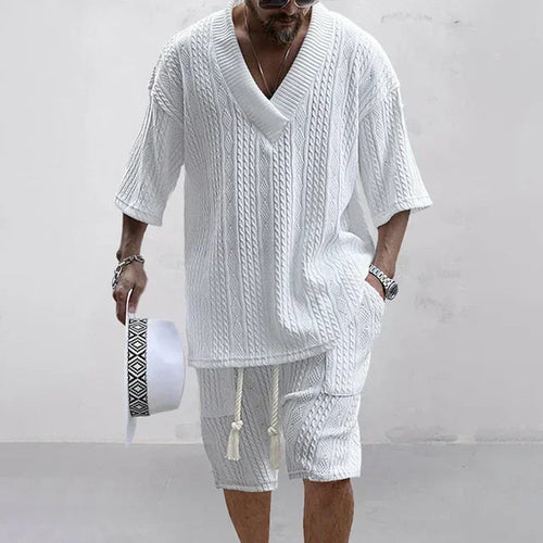 Men Casual Knitted Two Piece set