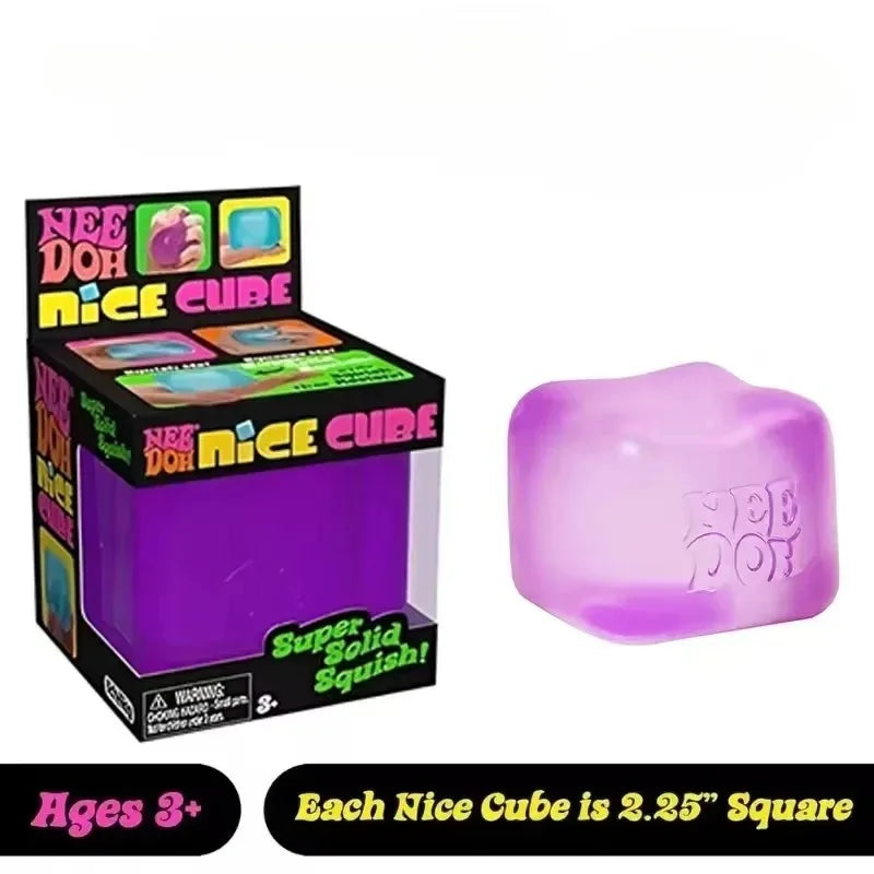 @Nee-Doh Nice Cube Super Solid Squishy Stress Relief Toy Soft Squeeze Fidget Toy for Office Anxiety Relief Adults Gifts