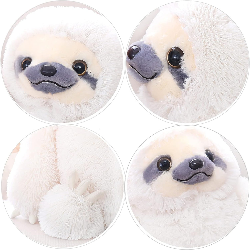 Winsterch Cute Sloth Stuffed Animal Toy,Small Plush Sloth Tedy Bear Stuffed Animal Toys for Kids Birthday Gift Baby Doll (Ivory,15.7 Inches)