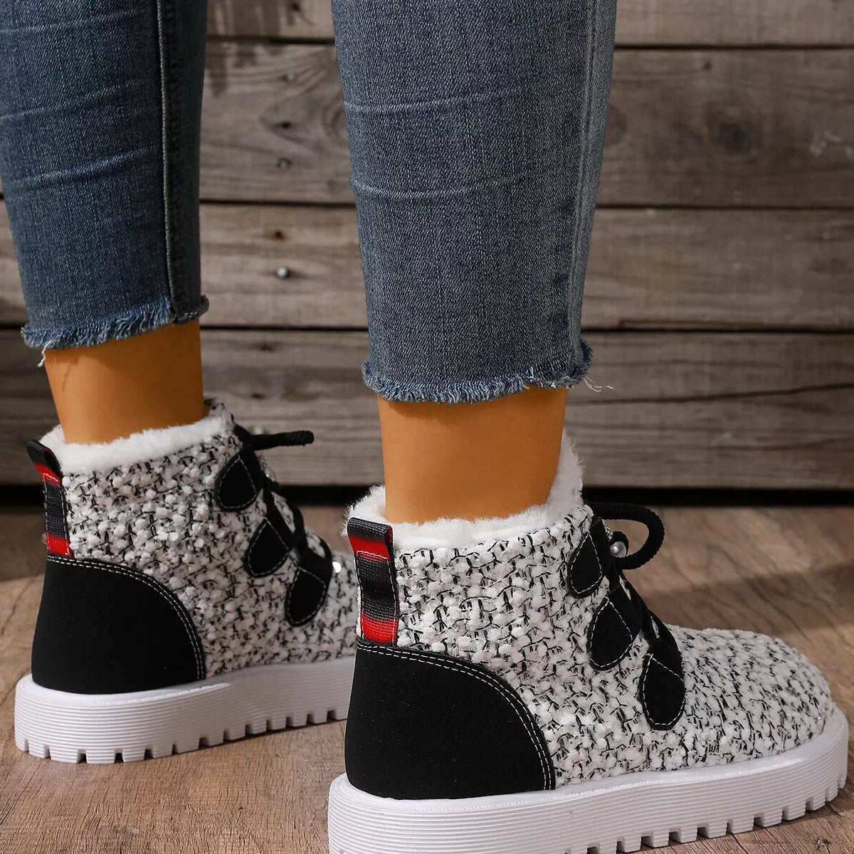 Sparkling Lace Up : Ankle Boots
