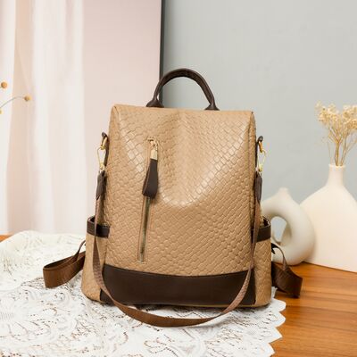 PU Leather Backpack
