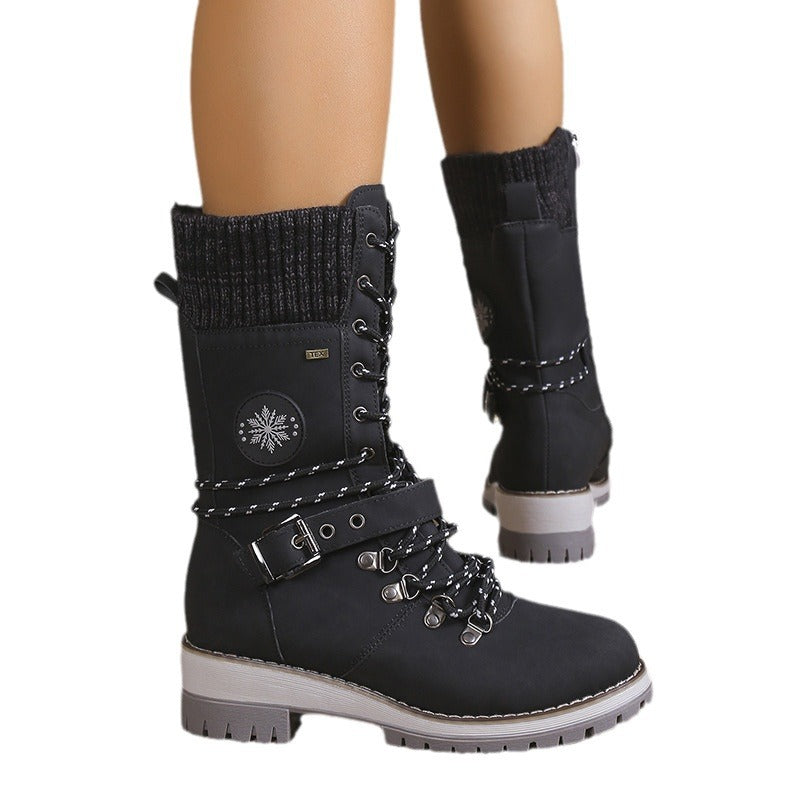 Women’s High Top Snow Boots With Fur
