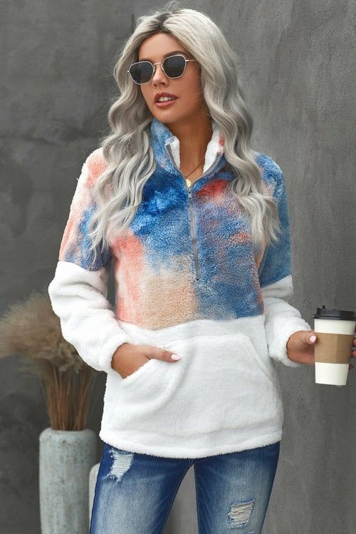 Oversized Fleece Pullover Sweatshirt