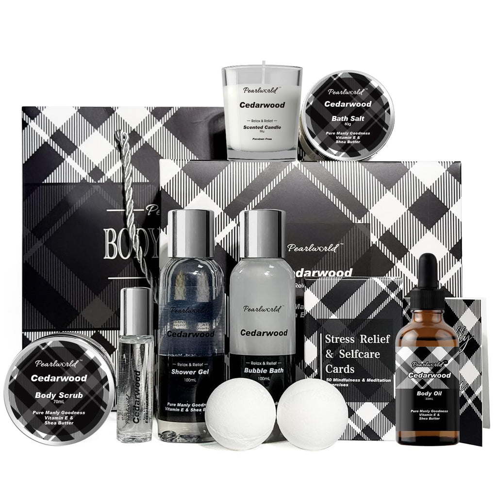 Lavender Spa Set for Women, Bath Set Self Care for Women, Nourishing 7 Piece Home Spa Set, Birthday Gift and a Gift for Mom