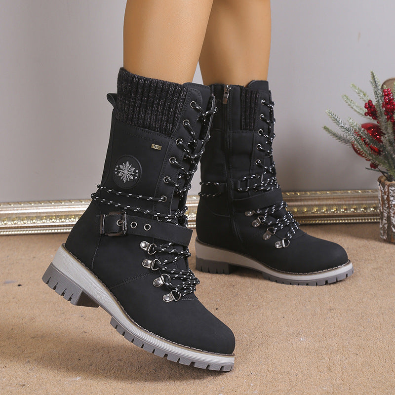 Women’s High Top Snow Boots With Fur