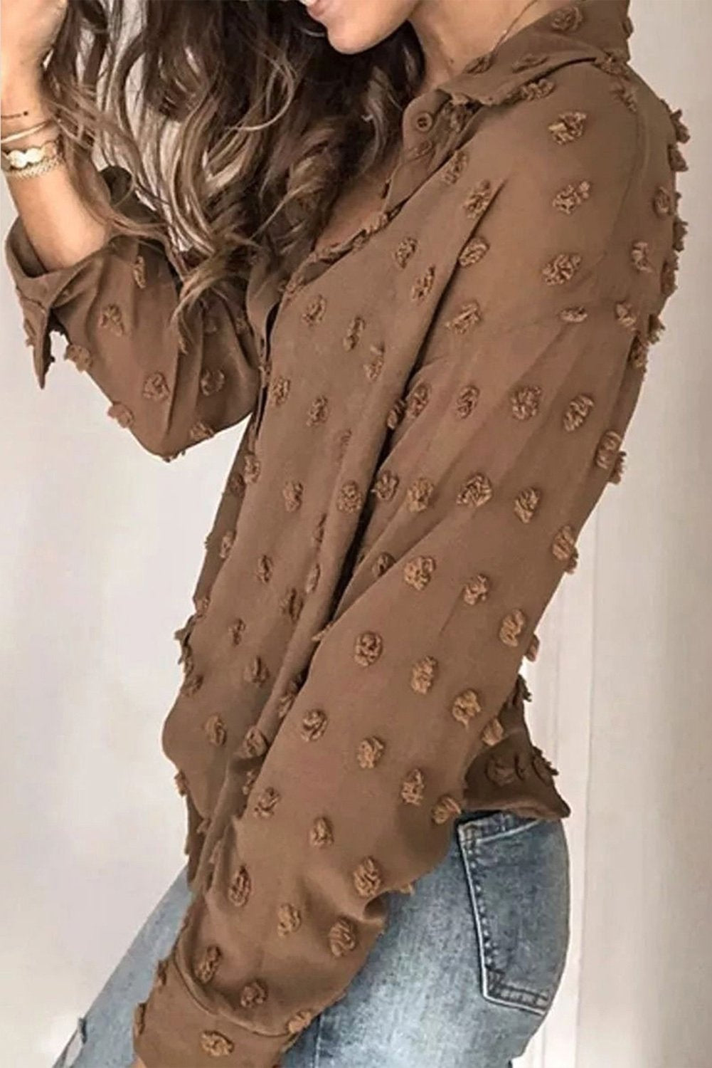 Long Sleeve Polka Dot Shirt