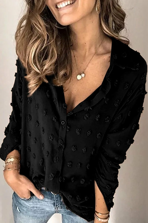 Long Sleeve Polka Dot Shirt