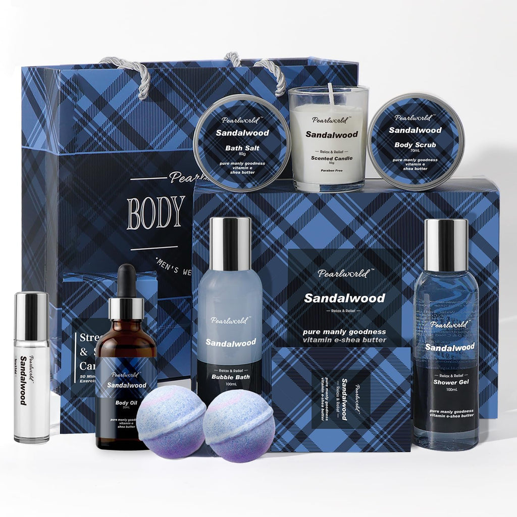 Lavender Spa Set for Women, Bath Set Self Care for Women, Nourishing 7 Piece Home Spa Set, Birthday Gift and a Gift for Mom