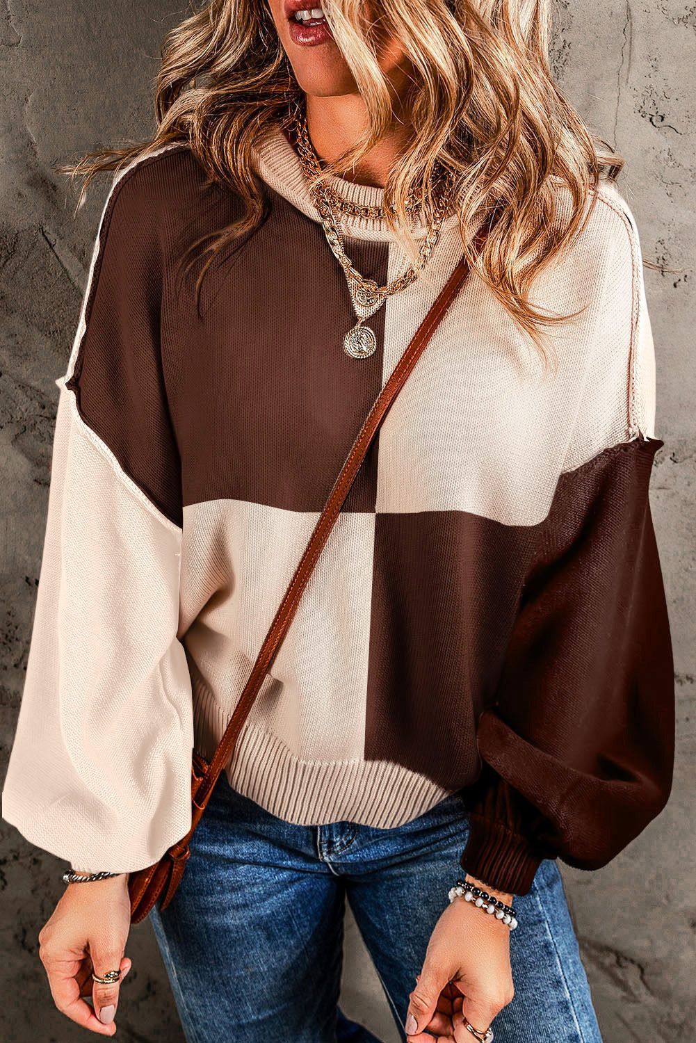 Chicory Coffee Drop Shoulder Sweater