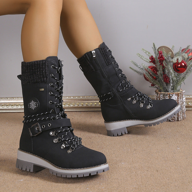 Women’s High Top Snow Boots With Fur
