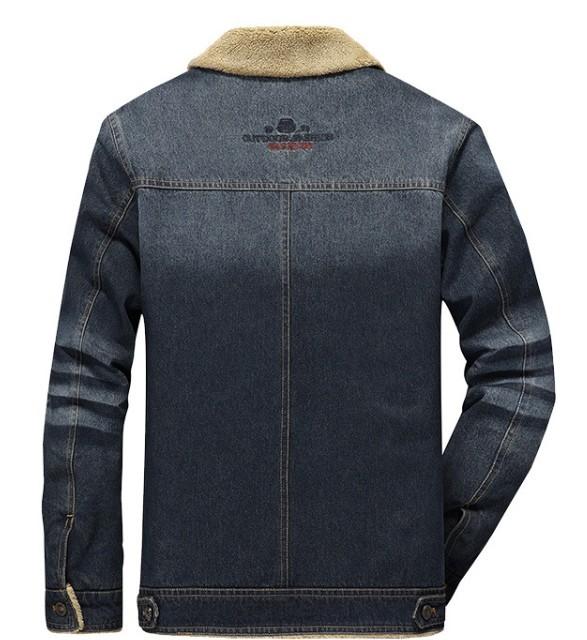 Men's Denim Jacket with Inner Faux Fur