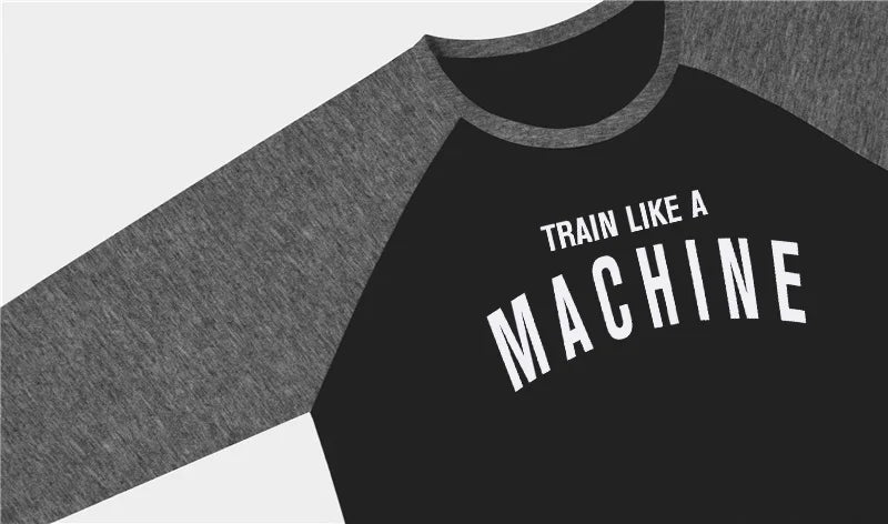 Mens Casual Brand Comfortable Sporting Clothing Print T-Shirt  Autumn Pullover O-Neck Fashion TShirts Slim Fit 3/4 Sleeve TShirt