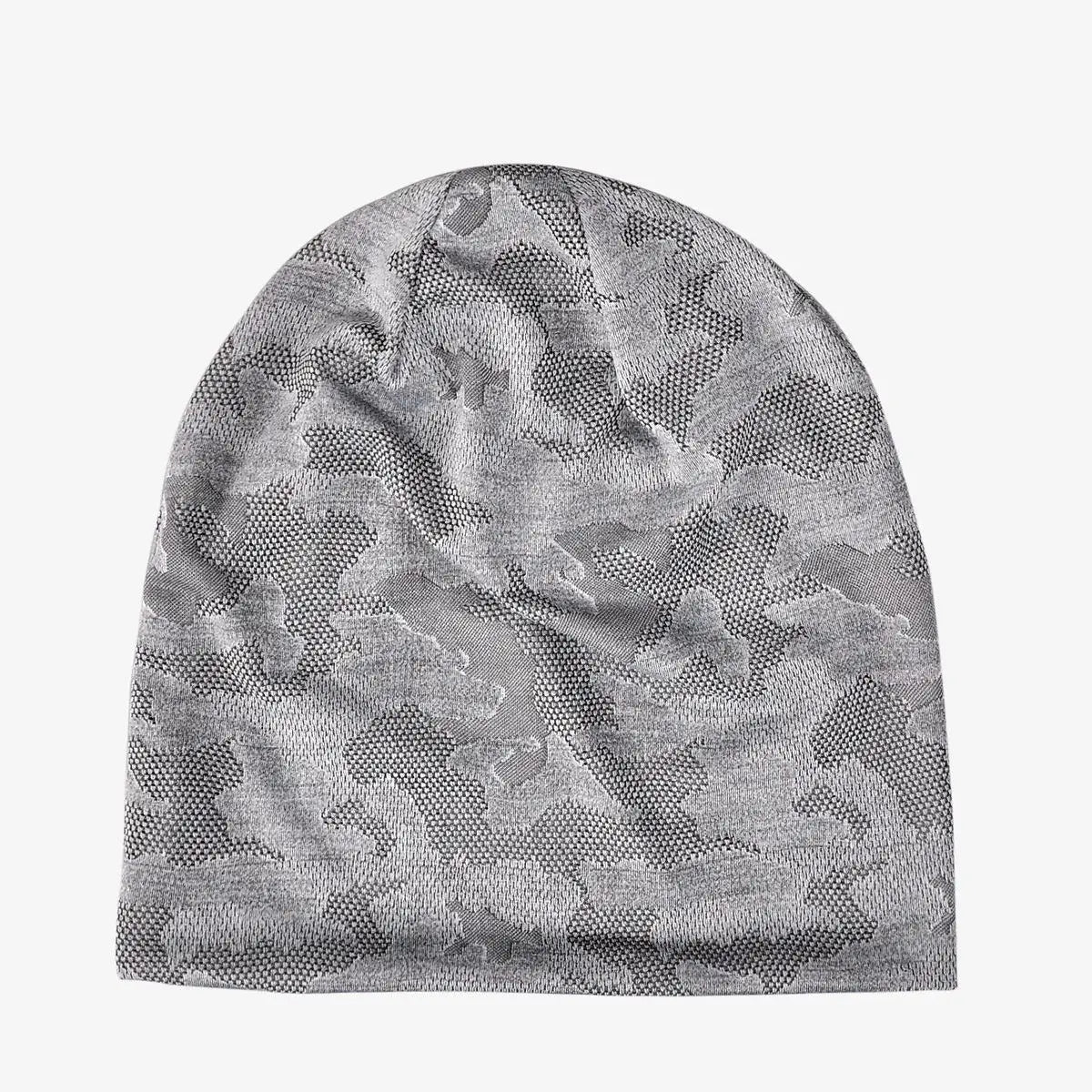 COKK Beanie Men Women Thin Hat Camouflage Mesh Breathable Elastic Soft Running Sports Outdoor Bonnet Cap New 2022 Hot