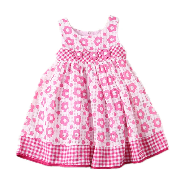 Summer Girl Clothes Dress Girls Pure Cotton Children Princess Dress Girls flower Dress Kids Outfit