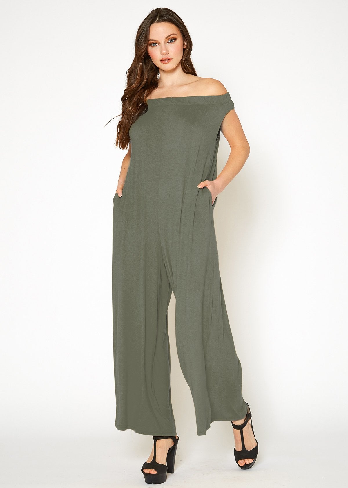 Women's Off Shoulder Jumpsuit