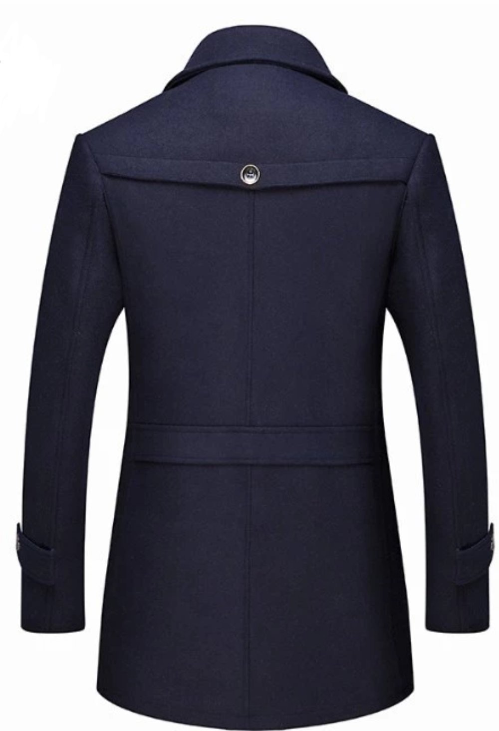 Men's Layered Collar Mid Length Coat