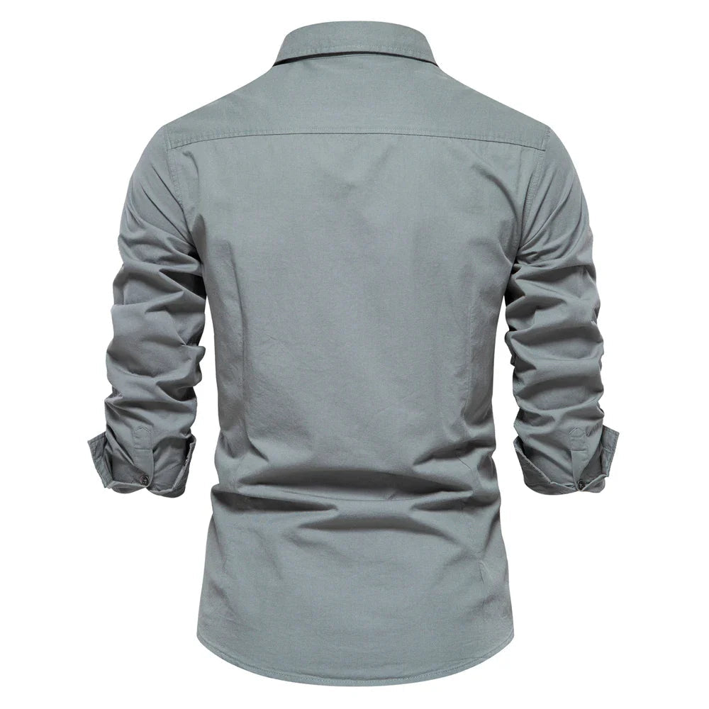 Men's Military Long Sleeved Shirt