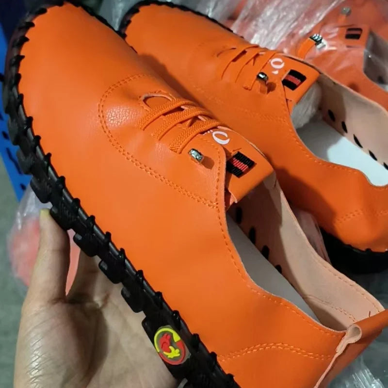 Women Sneakers 2026 New Designer Shoes Loafers Soft-soled Roman Breathable Outdoor Women Retro Big Size Single Shoes for Women