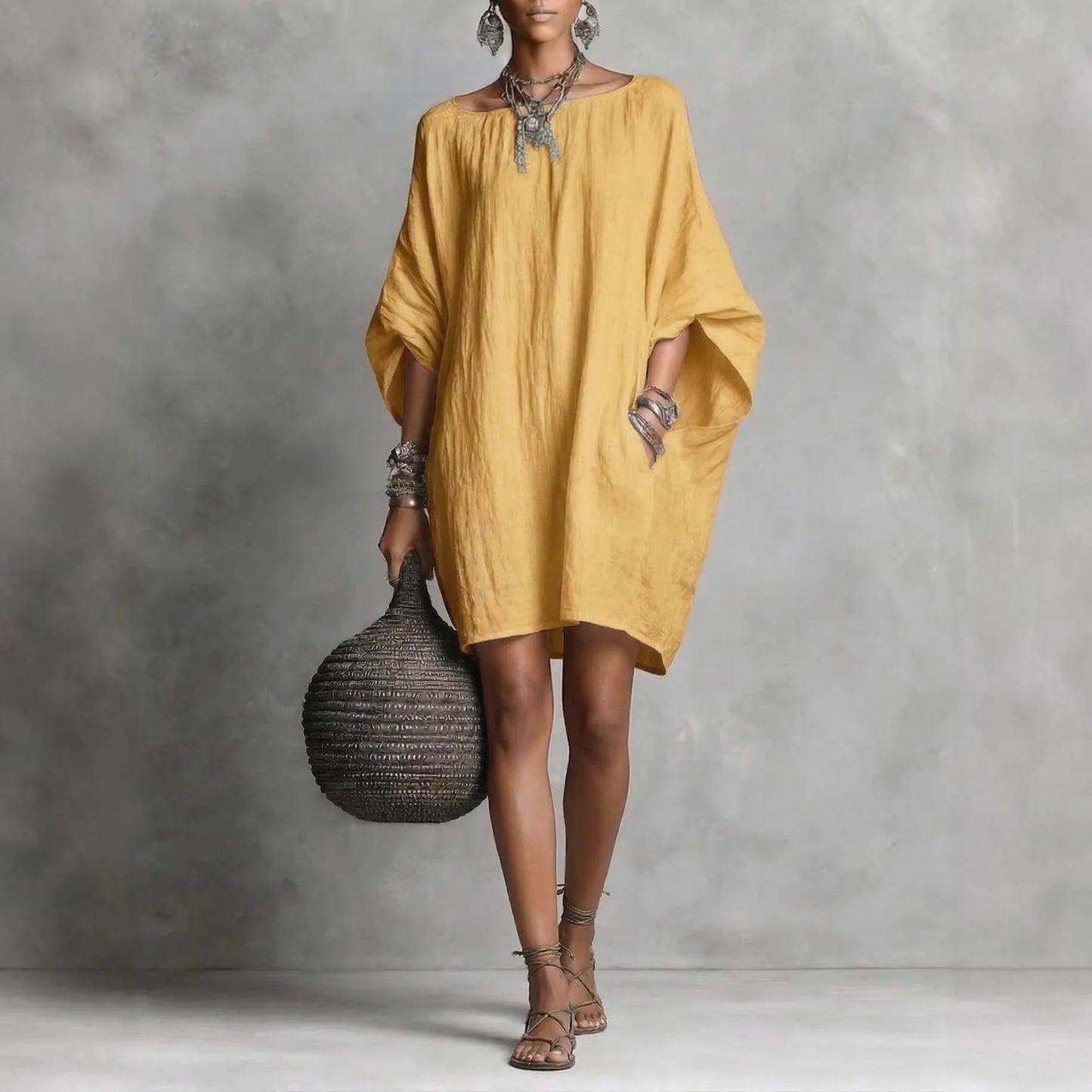 European and American cross-border women's clothing independent site 26 summer new women's solid color off-the-shoulder bat slee