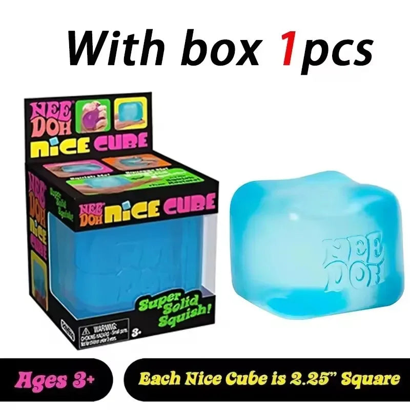 //In Stock// Squishy Schylling Needoh Nice Cube Sensory Stress Reliever Fidget Tool Anti-Anxiety Relief Squeeze Kids Toy 말랑이