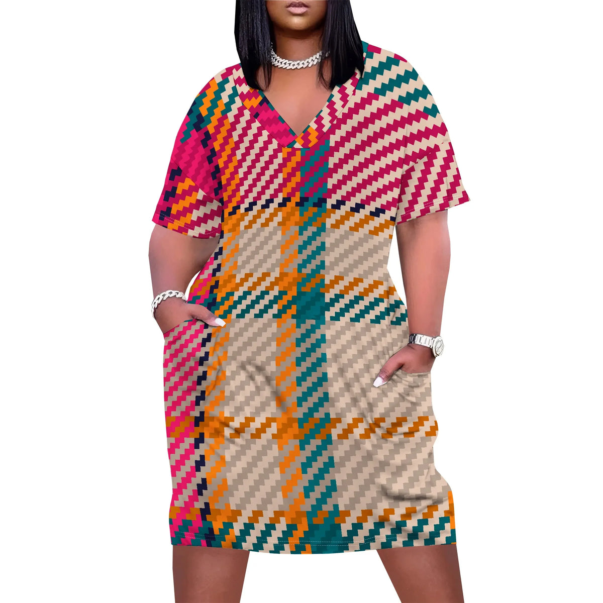 Plus Size Women's Casual Dress