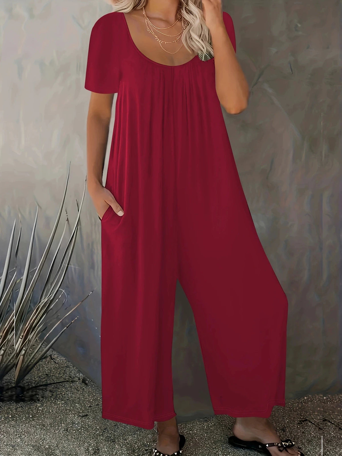 Women's Plus Size Jumpsuit. Comfort & Class