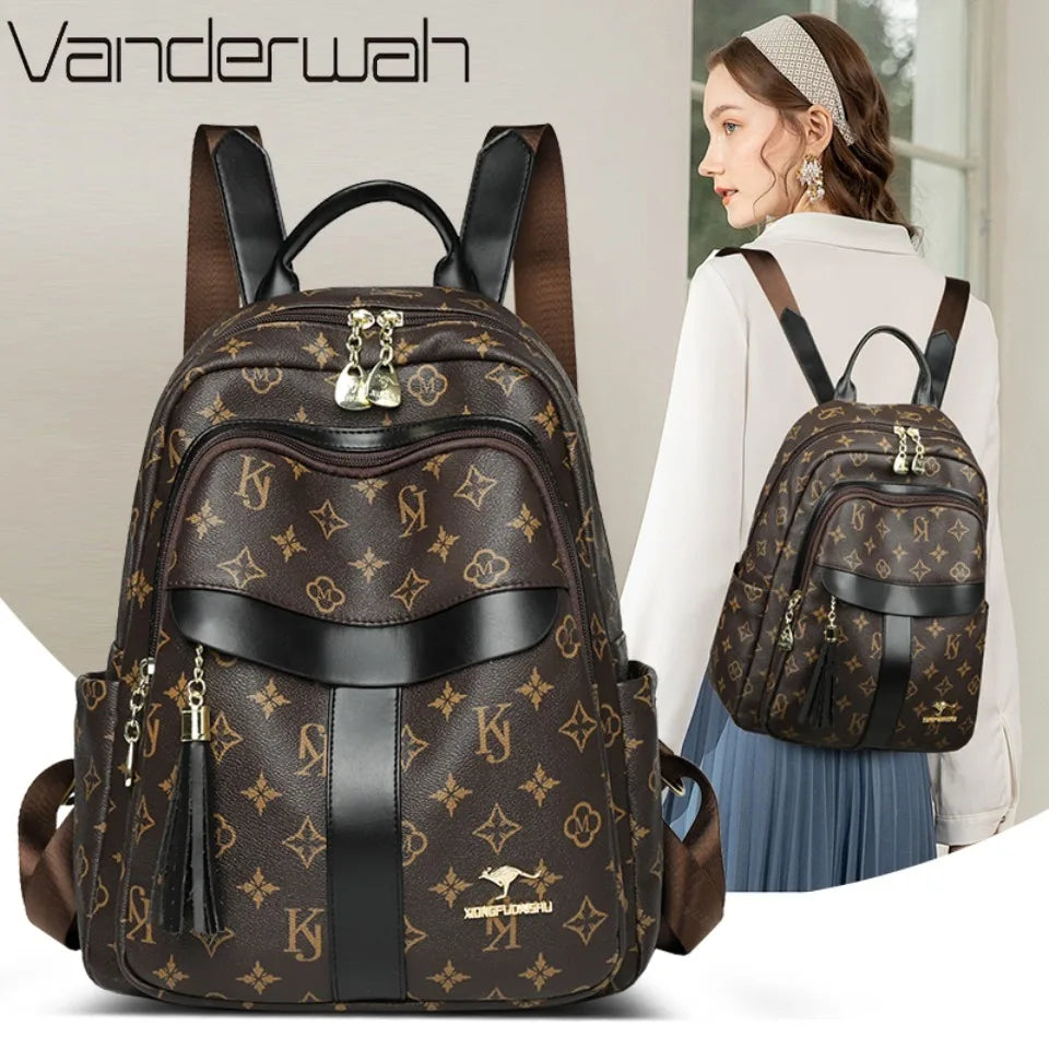Ladies Designer Backpack – Premium PU Leather