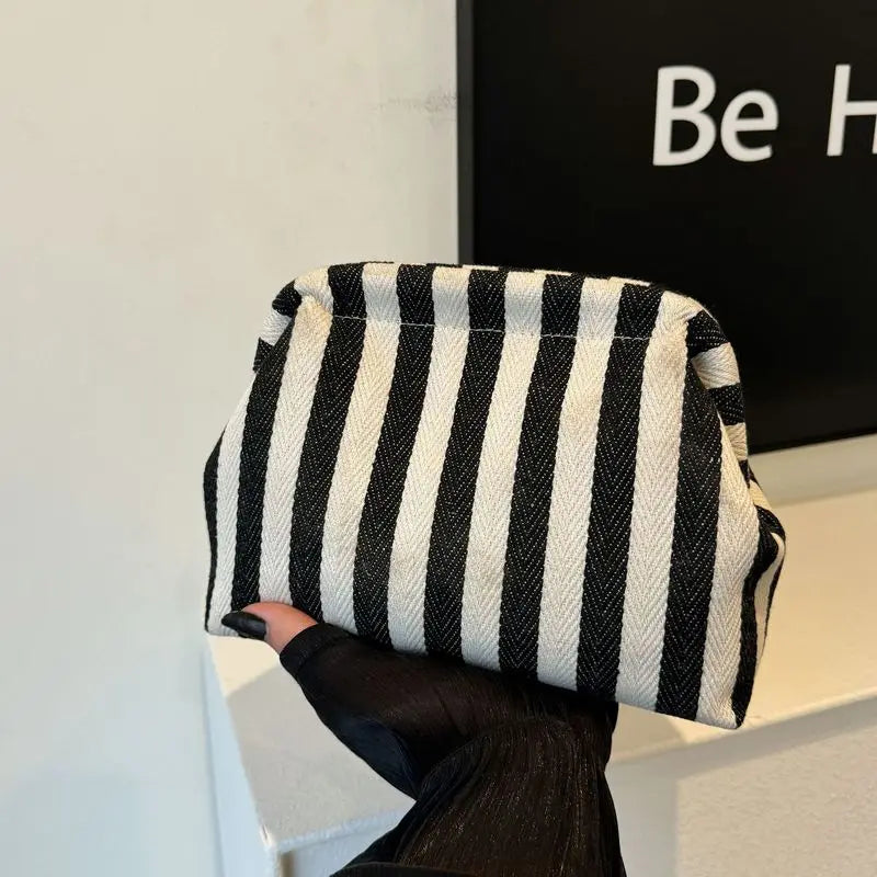 Summer Woven Crochet Purses for Women Beach Clutch Handbags 2025 Dumpling Hobo Casual Colorblock Bag Ladies Ruched Cloud Purse