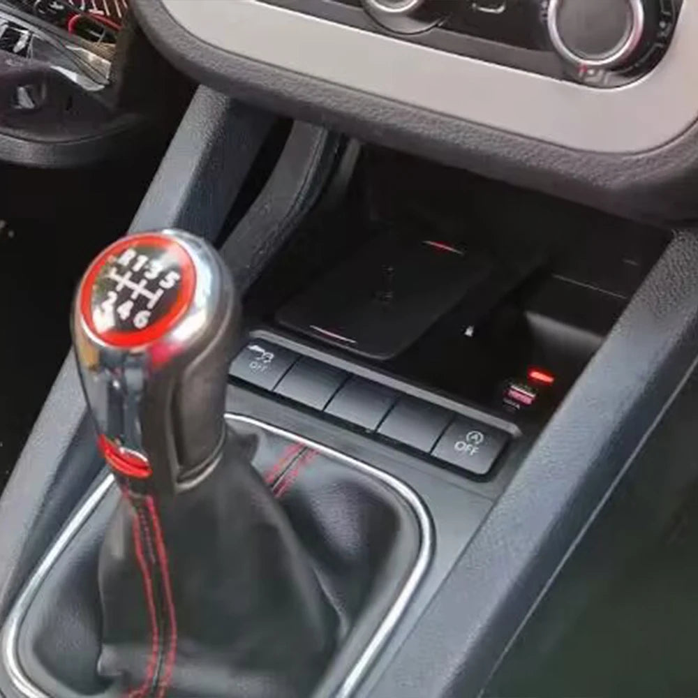 Car Wireless Charger For VW Golf 6 MK6 Scirocco Sagitar 2008-2013 Golf 5 mk5 Phone Holder Charging Panel Pad Accessories