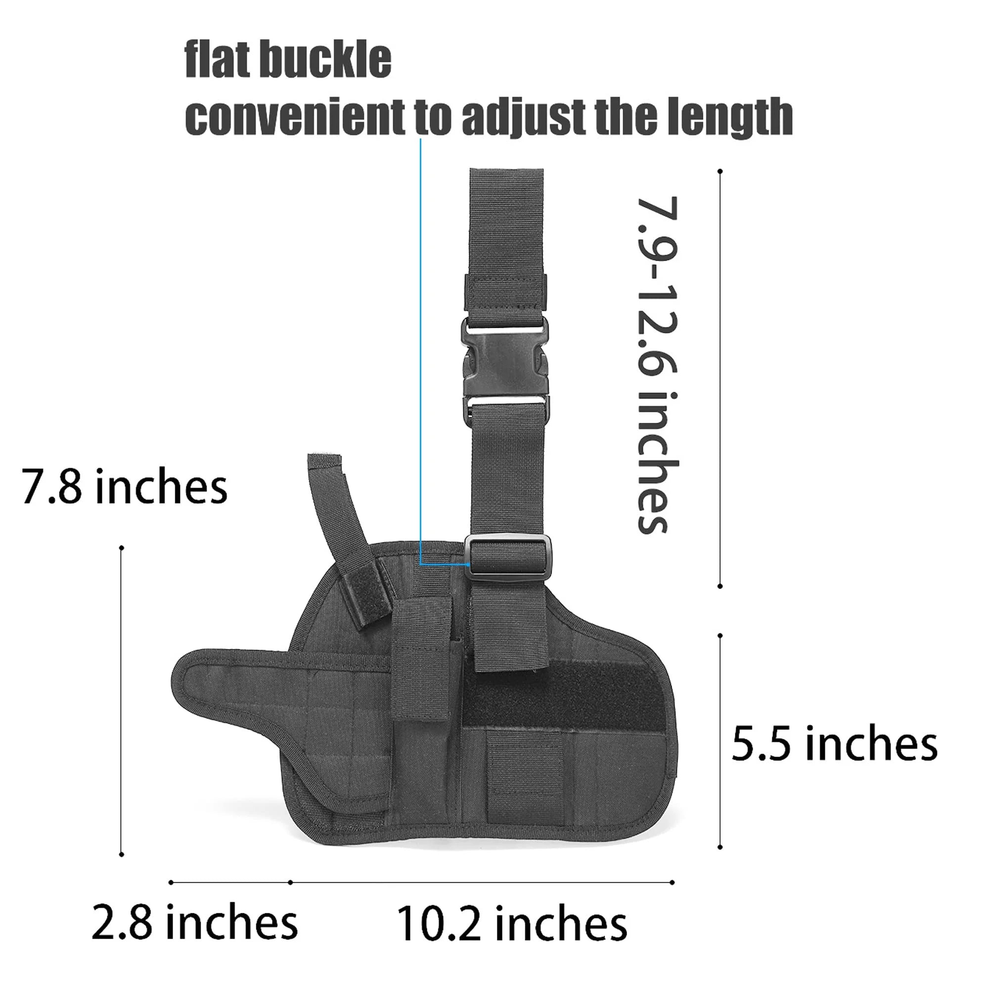 Drop Leg Holster, Thigh Gun Holsters for Men Women, Airsoft Pistol Holster for Right Handed with Magazine Pouch