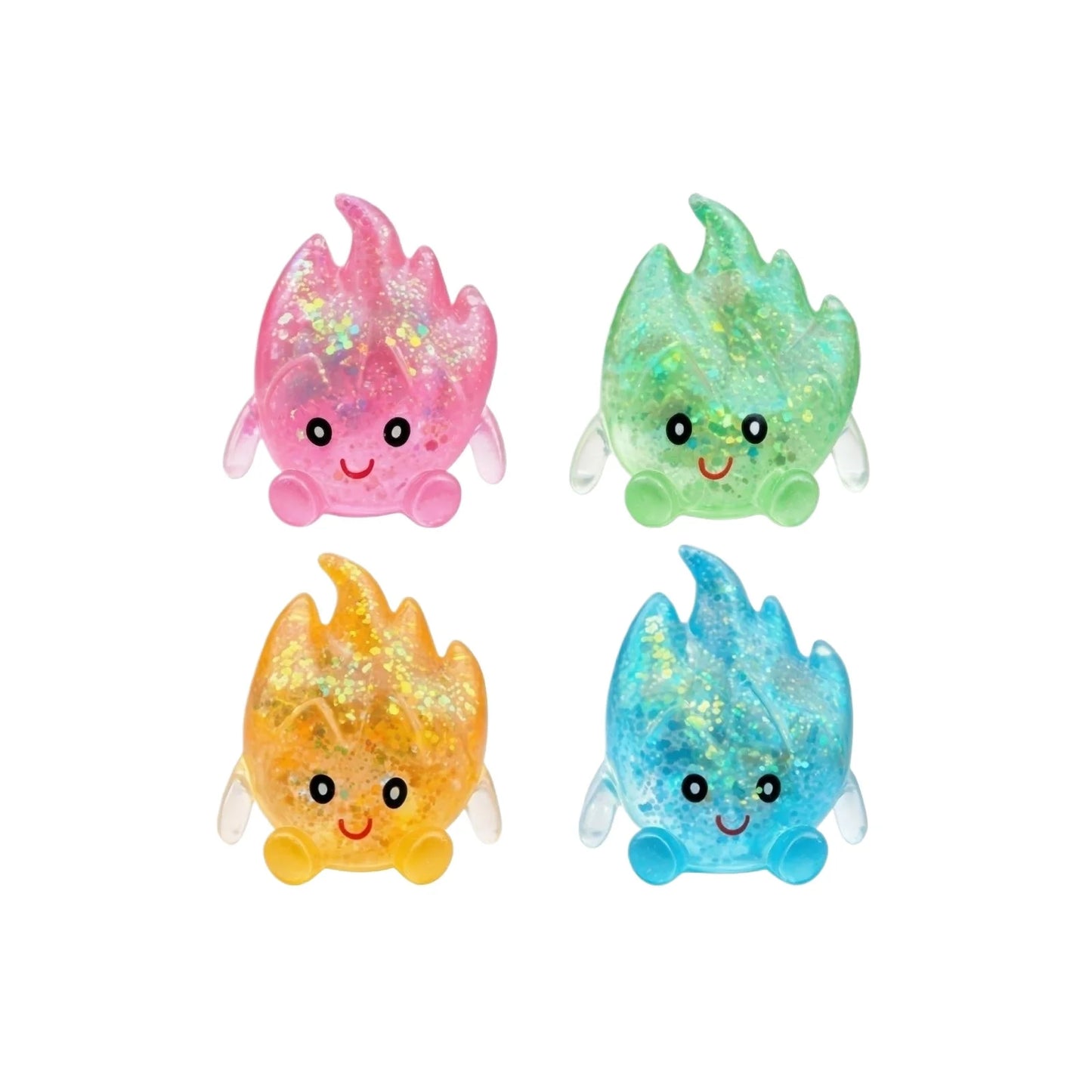 Novelty Squishy Pitaya Stress Ball Squishies Toys Glitter Funny Stretch Squeeze Fidget Toys for Adults Fool's Day Prank Gift