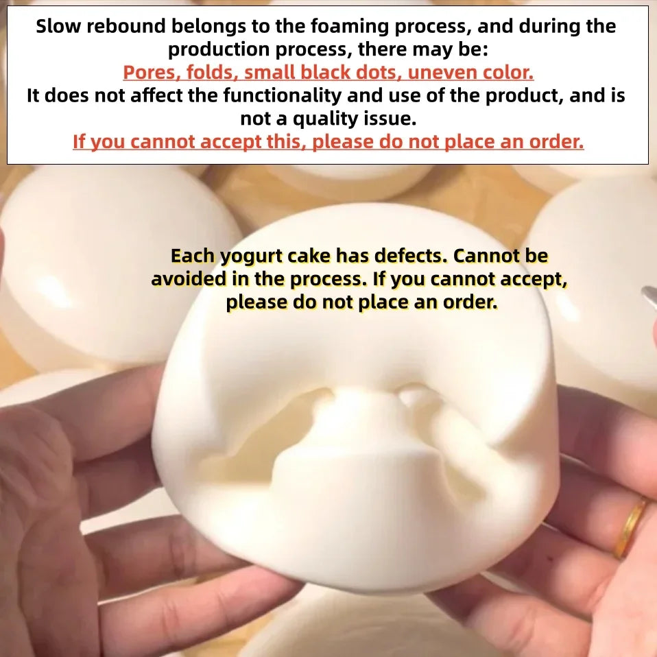 Squishy Yogurt Cake Bread Squeeze Toy Soft Stress Relief Slow Rising Sensory Fidget Toys for Kids and Adults Relaxing Gifts