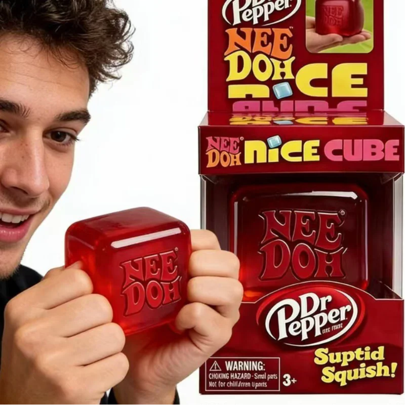 NeeDoh Nice Cube Squishy Soft Sensory Fidget Toy Stress Relief Anxiety Relief Sensory Toy Squeezable Fidget Squishy Soft New