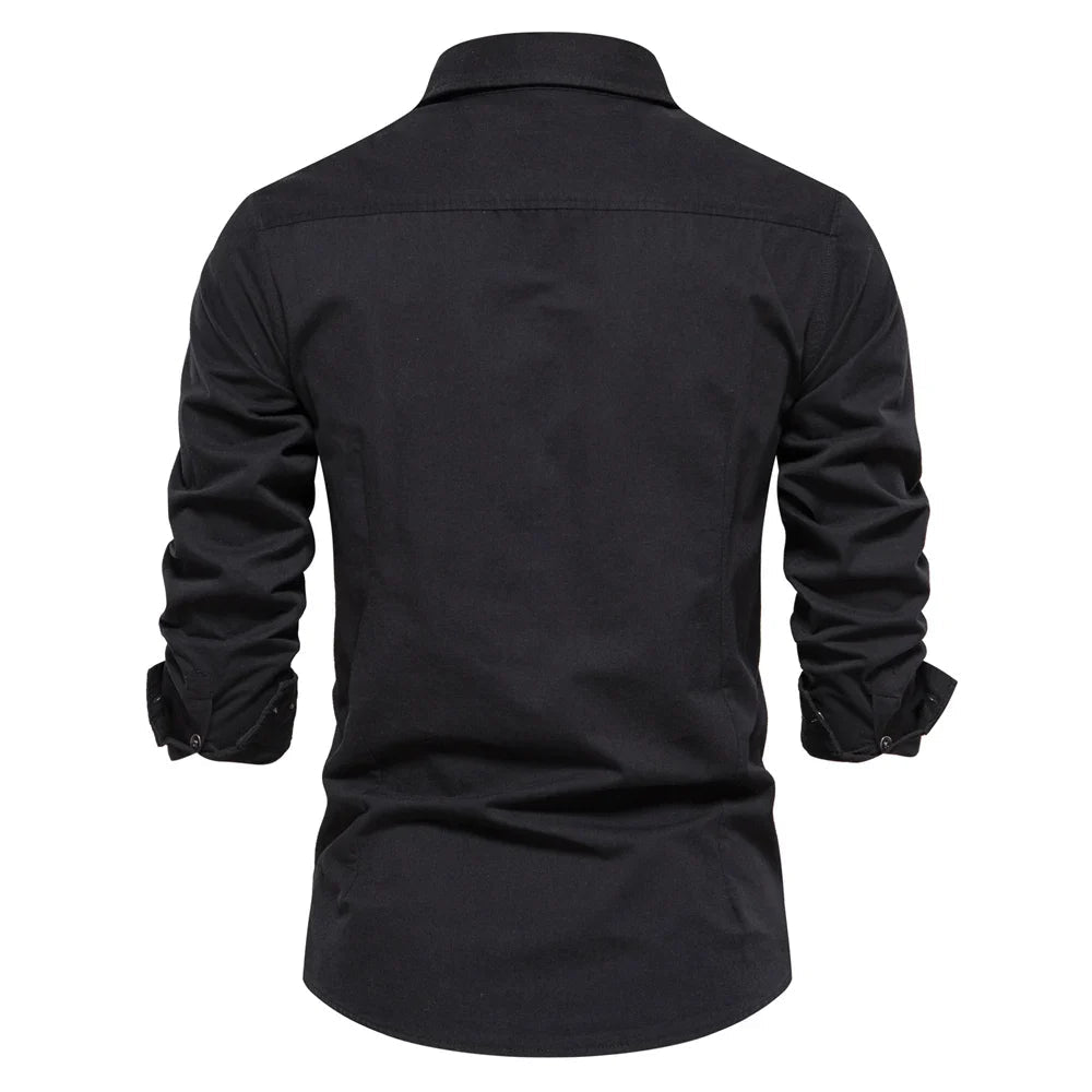 Men's Military Long Sleeved Shirt