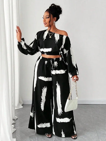 Elegant Women's Plus Size 2 Piece Set