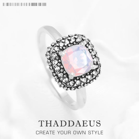 Ring Iridescent,Fine Jewerly For Women,2022 Spring Brand New Classic Vintage Gift In 925 Sterling Silver
