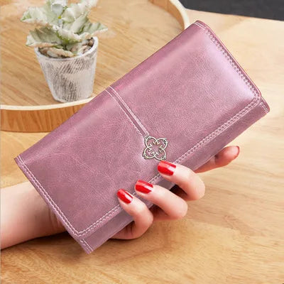 Women's Leather Wallet Woman Luxury Long Wallets Fashion Women Purses Money Bags 2023 Handbags Womens Purse Cards Holder