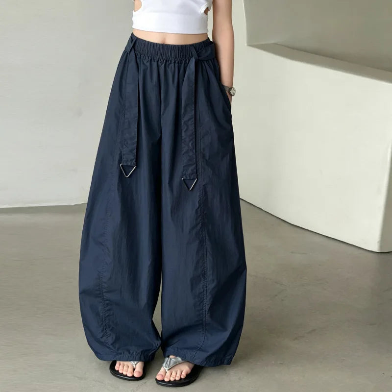 Teens Girls Soft Cotton Balloon Trousers Summer Childen Thin Loose Casual Breathable Mosquito Proof Kids Pants