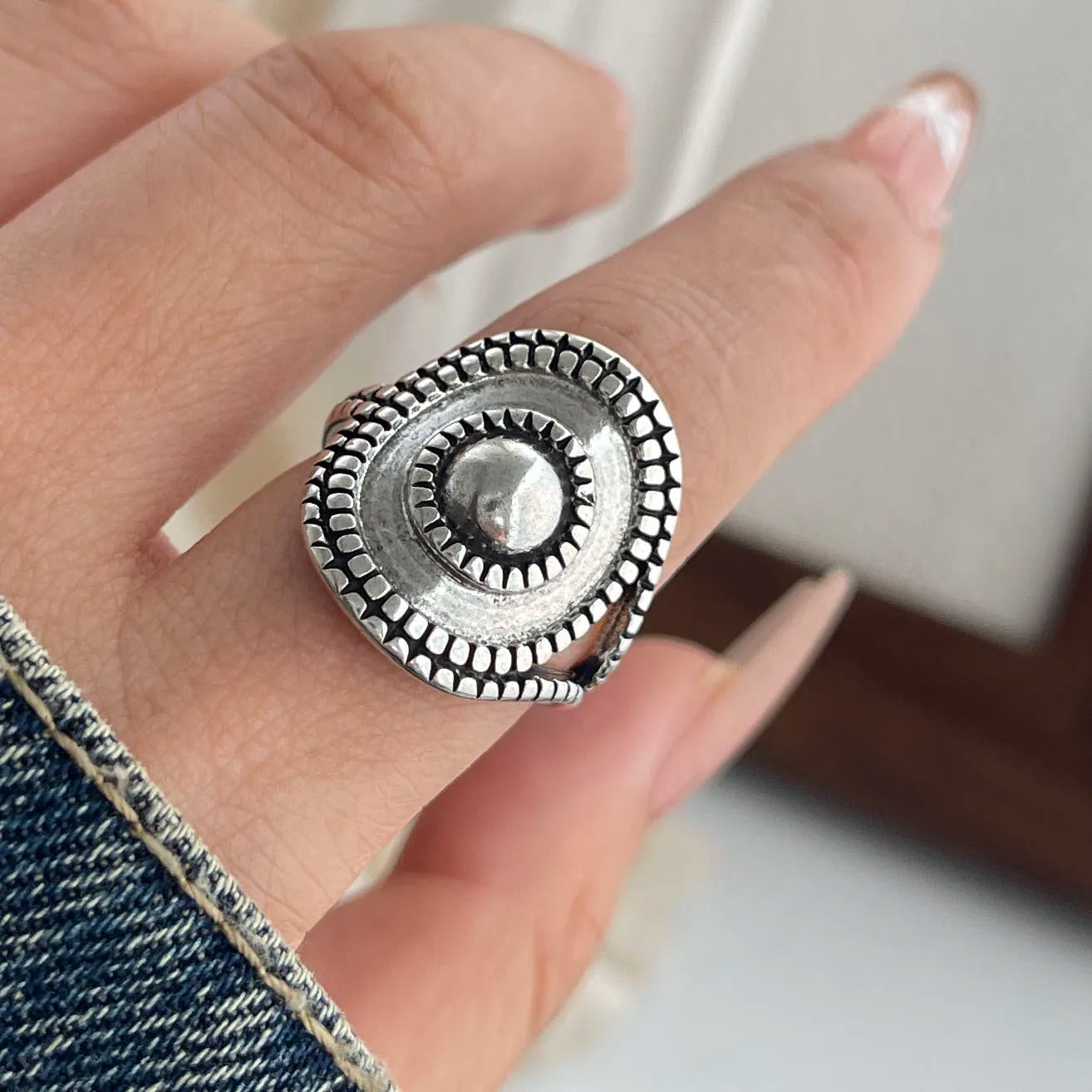 925 Sterling Silver Rings for Women Couple Minimalist Handmade Simple Round Strip Ring Fine Jewelry Gift Prevent Allergy
