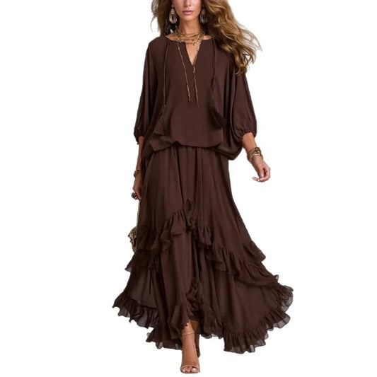 Women Boho Two-Piece Outfit