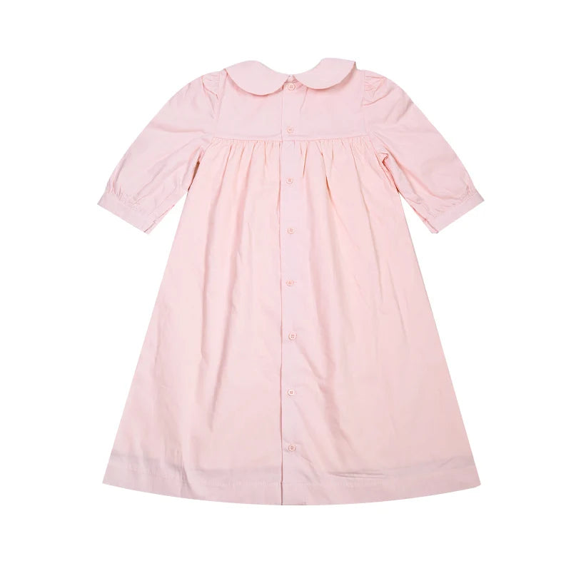 Summer Children's Family Clothes Set Pink And Blue Woven Fabric Boy's Vest And Girls' Dress Baby Romper Outfit with Lining Layer