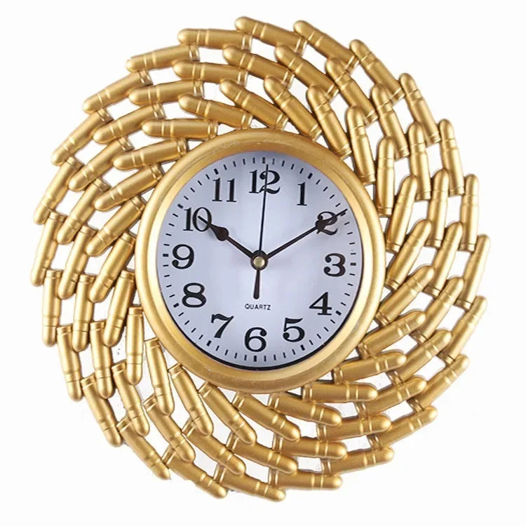 Wall clock European living room Personality creative Fashion clock Silent art bedroom living room Kitchen wall decoration