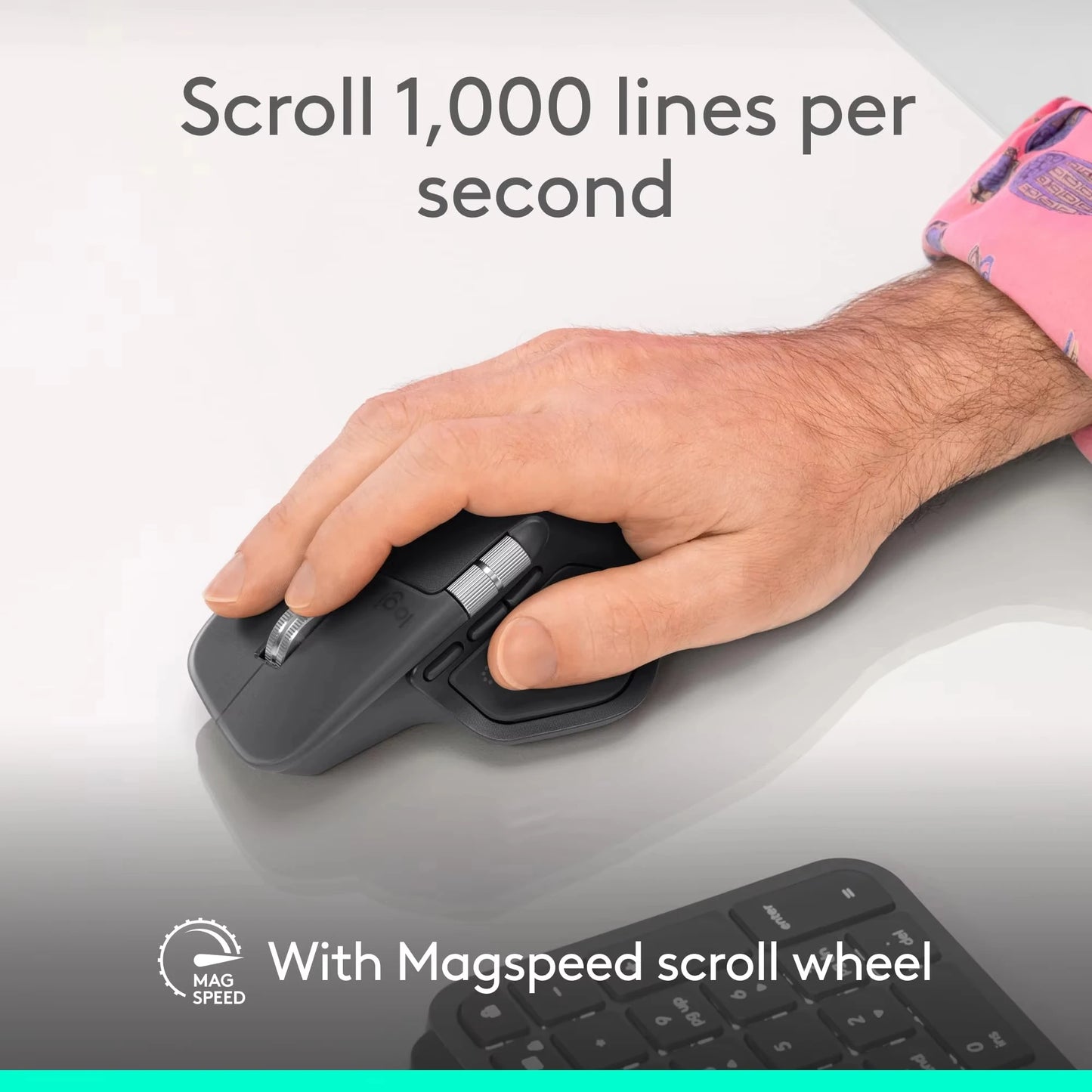 NEW Logitech MX Master 4 Ergonomic Wireless Mouse with Advanced Performance Haptic Feedback Ultra-Fast Scrolling, USB-C Charging