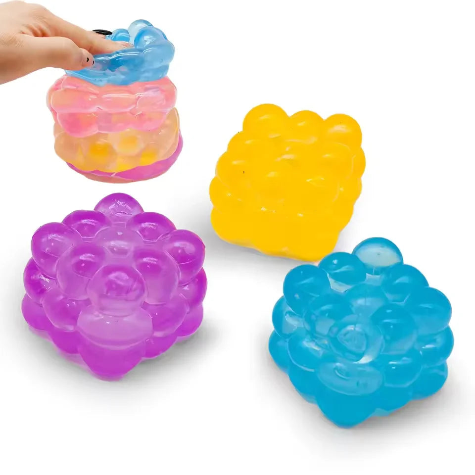 Schylling Needoh Nice Cube Sensory Fidget Squishy Stress Relief Anti-Anxiety Squeeze Toy for Relaxation And Mindful Play