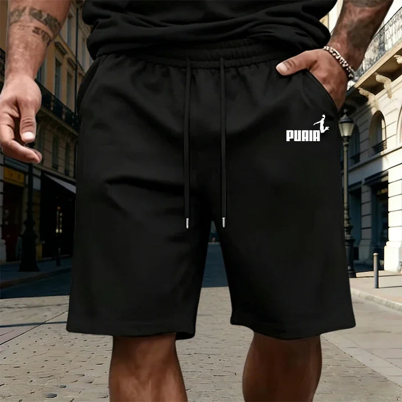 Summer Mens T-Shirt Tracksuit Casual Jogging Sportswear Outdoor Sports Adult Clothes Quality Street O Neck Short Sleeves Shorts