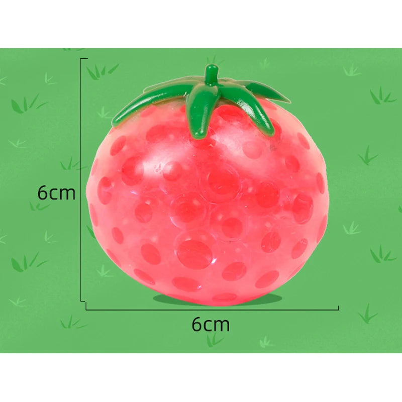 Squishy Fluid Tomato Stress Relief Squeeze Toys Slow Rising Simulation Fruit Sensory Fidget Toy Anxiety Relief Gift