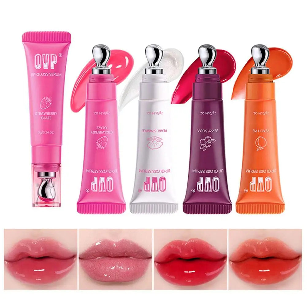 Fruit-flavored Enhancing Complexion Lip Serum, Hydrates and Moisturizes, Lip Glaze Cosmetics Make Up Convenient for Daily Use