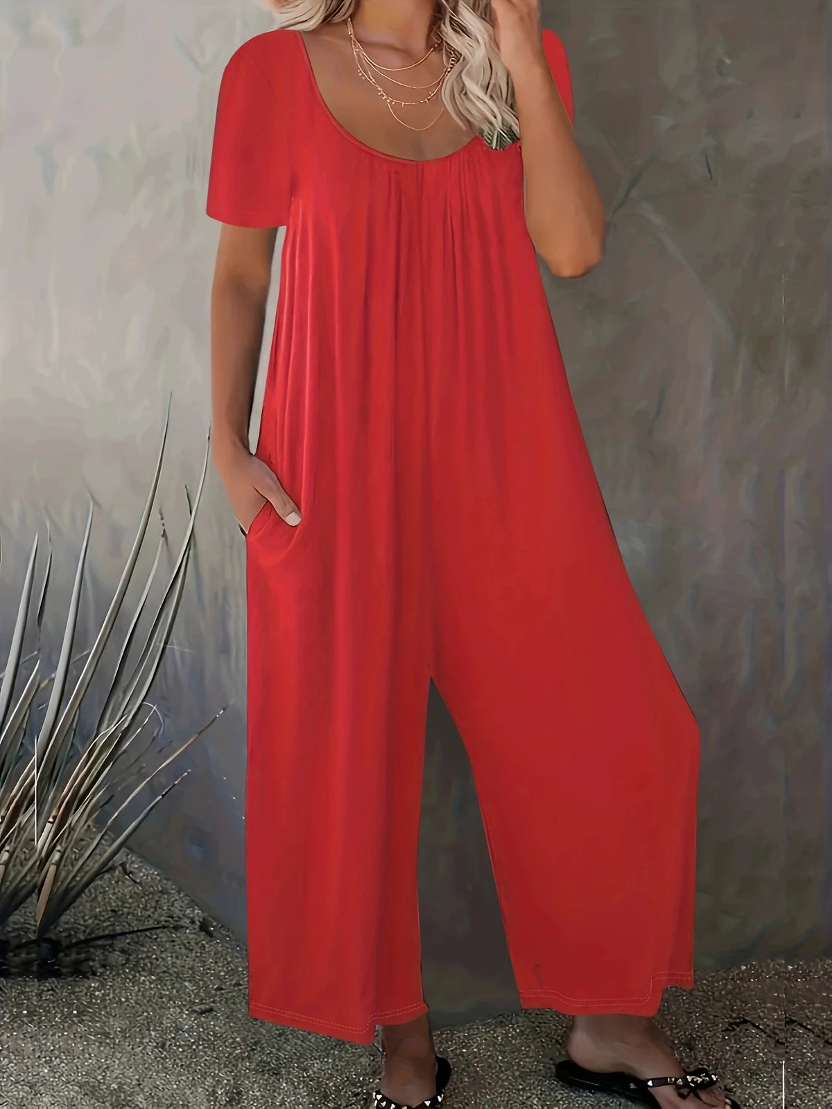 Women's Plus Size Jumpsuit. Comfort & Class