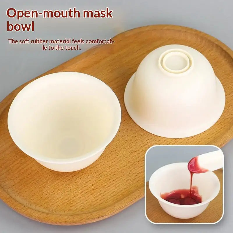 Silicone Mixing Bowl for Face Masks with Facial Applicator Spatula Perfect for DIY Beauty Supplies at Home